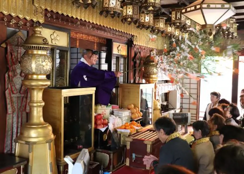 開運祈福。「大辯才天初福授法會」／靈山寺。